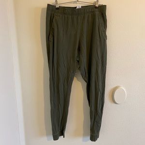 Army green joggers